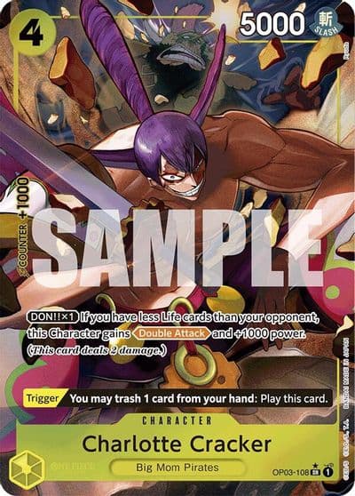 Charlotte Cracker Alternate Art Premium Booster -The Best- One Piece card