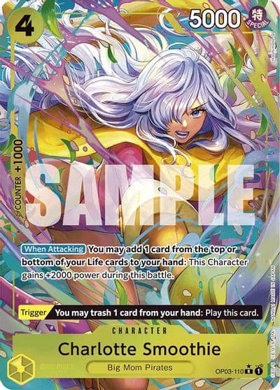 Charlotte Smoothie Alternate Art Premium Booster -The Best- One Piece card