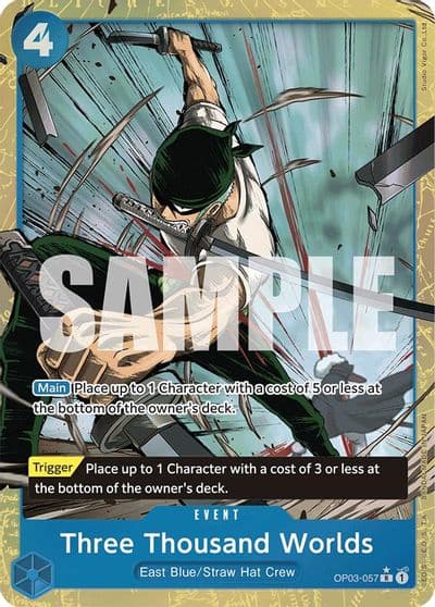 Three Thousand Worlds Alternate Art Premium Booster -The Best- One Piece card