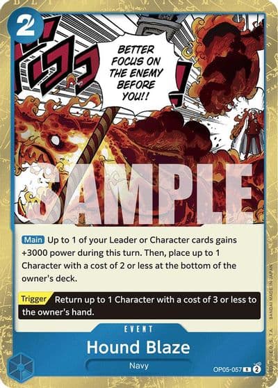 Hound Blaze Jolly Roger Foil Premium Booster -The Best- One Piece card