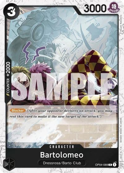 Bartolomeo OP04 089 Jolly Roger Foil Premium Booster -The Best- One Piece card