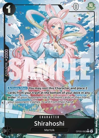 Shirahoshi OP05 082 Full Art Premium Booster -The Best- One Piece card