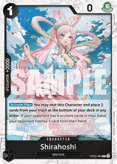 Shirahoshi OP05 082 Jolly Roger Foil Premium Booster -The Best- One Piece card