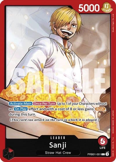 Sanji PRB01 001 Premium Booster -The Best- One Piece card