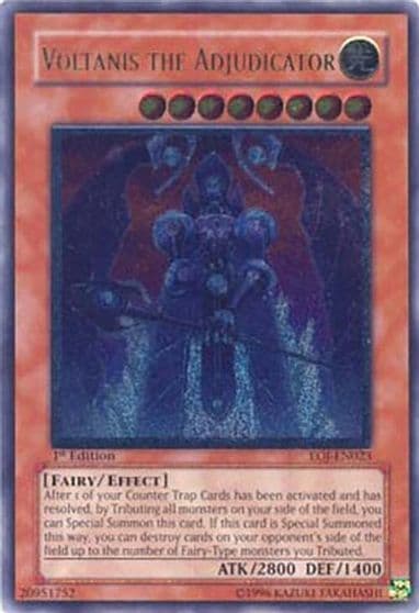 Voltanis the Adjudicator UTR Enemy of Justice Yu-Gi-Oh! card
