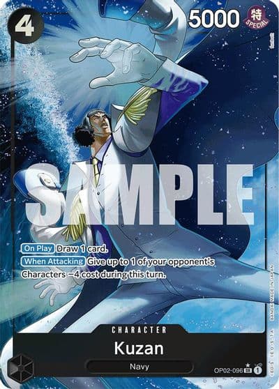 Kuzan OP02 096 Alternate Art Premium Booster -The Best- One Piece card
