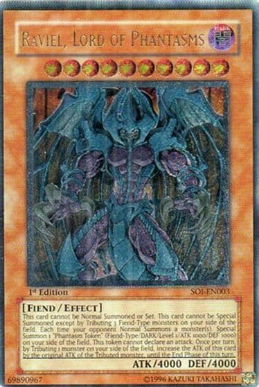 Raviel Lord of Phantasms UTR Shadow of Infinity Yu-Gi-Oh! card