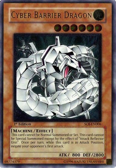 Cyber Barrier Dragon UTR Shadow of Infinity Yu-Gi-Oh! card