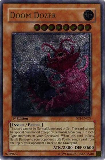 Doom Dozer UTR Shadow of Infinity Yu-Gi-Oh! card
