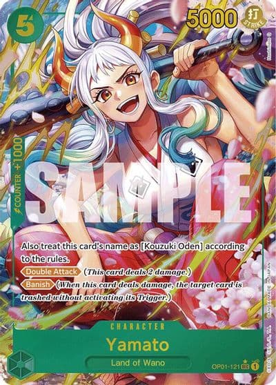 Yamato OP01 121 Alternate Art Premium Booster -The Best- One Piece card