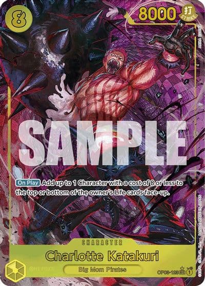 Charlotte Katakuri Alternate Art Premium Booster -The Best- One Piece card
