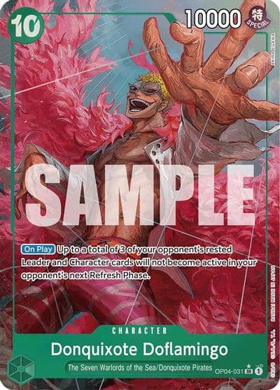 Donquixote Doflamingo Alternate Art Premium Booster -The Best- One Piece card