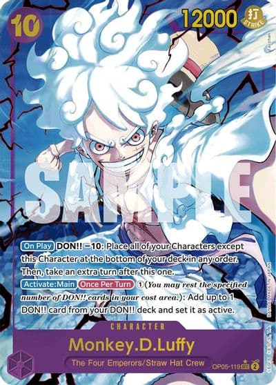 MonkeyDLuffy OP05 119 Alternate Art Premium Booster -The Best- One Piece card
