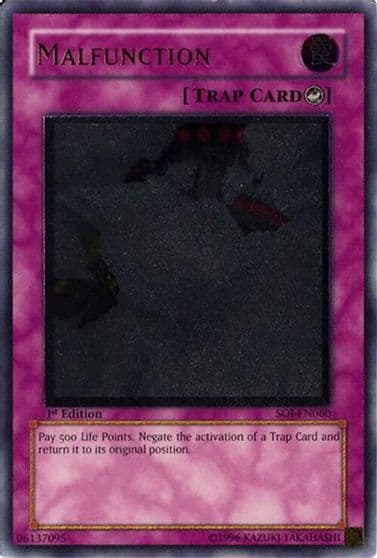 Malfunction UTR Shadow of Infinity Yu-Gi-Oh! card