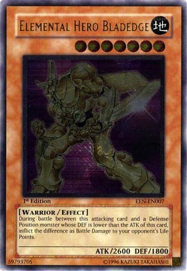 Elemental Hero Bladedge UTR Elemental Energy Yu-Gi-Oh! card