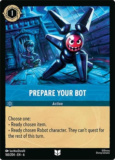 Prepare Your Bot Azurite Sea Lorcana card