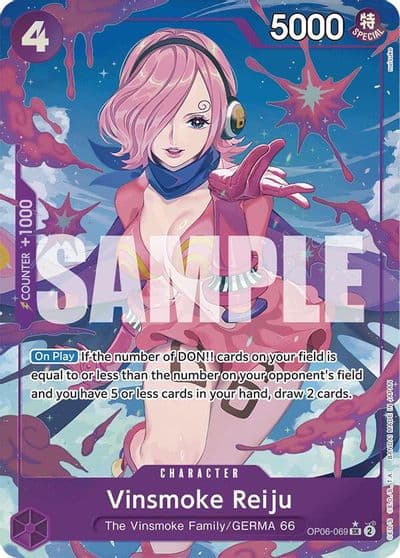 Vinsmoke Reiju OP06 069 Alternate Art Premium Booster -The Best- One Piece card
