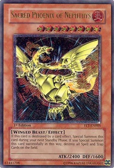 Sacred Phoenix of Nephthys UTR Flaming Eternity Yu-Gi-Oh! card