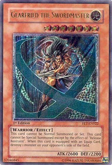 Gearfried the Swordmaster UTR Flaming Eternity Yu-Gi-Oh! card