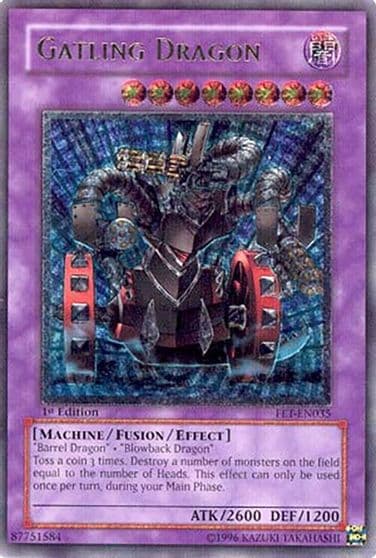 Gatling Dragon UTR Flaming Eternity Yu-Gi-Oh! card