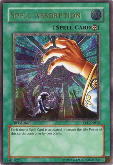 Spell Absorption UTR Flaming Eternity Yu-Gi-Oh! card