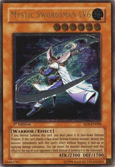 Mystic Swordsman LV6 UTR Rise of Destiny Yu-Gi-Oh! card