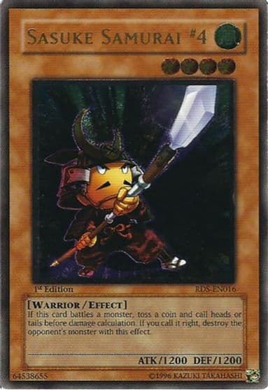 Sasuke Samurai 4 UTR Rise of Destiny Yu-Gi-Oh! card