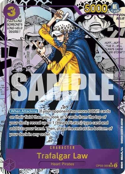 Trafalgar Law OP05 069 Manga Premium Booster -The Best- One Piece card
