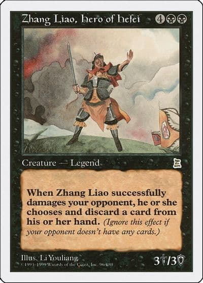 Zhang Liao Hero of Hefei Portal Three Kingdoms Magic card