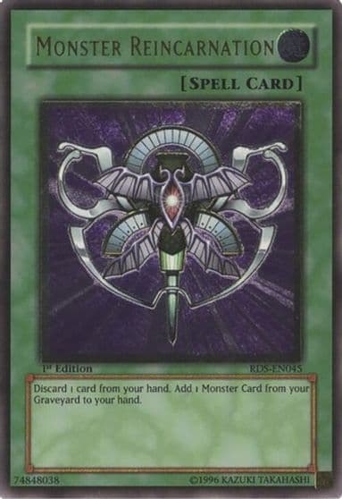 Monster Reincarnation UTR Rise of Destiny Yu-Gi-Oh! card