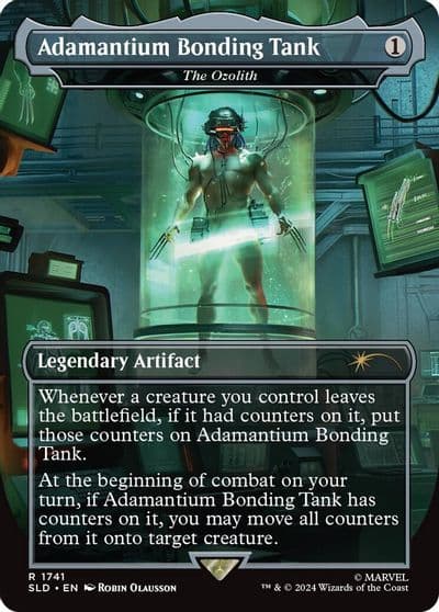 Adamantium Bonding Tank The Ozolith Rainbow Foil Secret Lair Drop Series Magic card