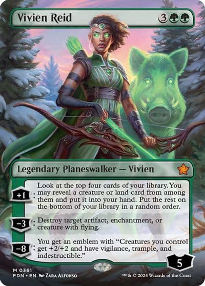 Vivien Reid Borderless Foundations Magic card