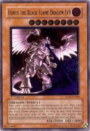 Horus the Black Flame Dragon LV8 UTR Soul of the Duelist Yu-Gi-Oh! card