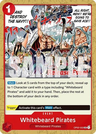 Whitebeard Pirates ST15 ST20 Release Event Pack One Piece Promotion Cards One Piece card