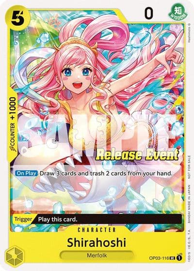 Shirahoshi ST15 ST20 Release Event Pack One Piece Promotion Cards One Piece card