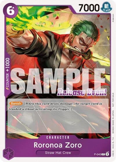 Roronoa Zoro ST15 ST20 Release Event Winner Pack One Piece Promotion Cards One Piece card