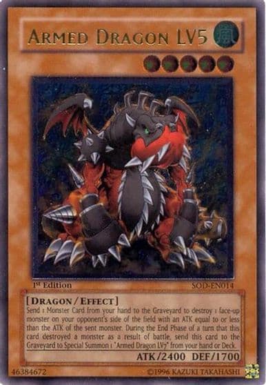 Armed Dragon LV5 UTR Soul of the Duelist Yu-Gi-Oh! card