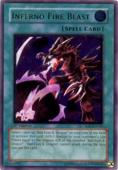 Inferno Fire Blast UTR Soul of the Duelist Yu-Gi-Oh! card