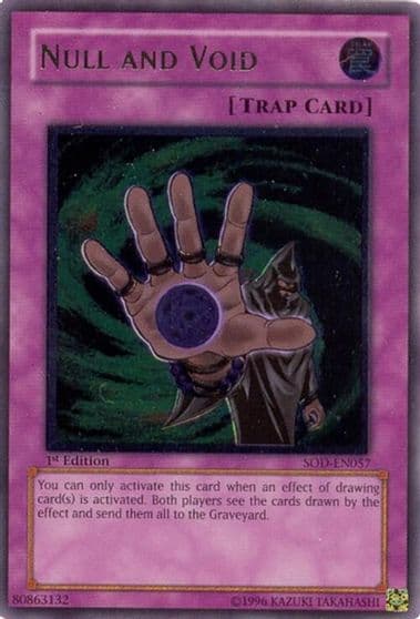 Null and Void UTR Soul of the Duelist Yu-Gi-Oh! card