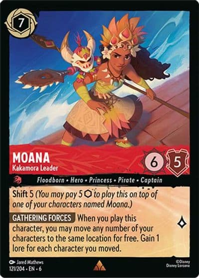 Moana Kakamora Leader Azurite Sea Lorcana card