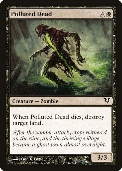 Polluted Dead Avacyn Restored Magic card