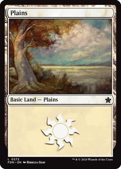 Plains 0272 Foundations Magic card