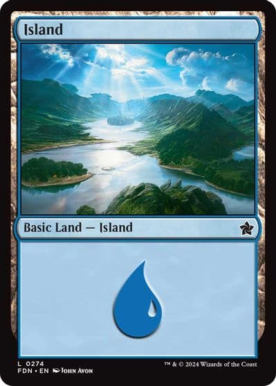 Island 0274 Foundations Magic card