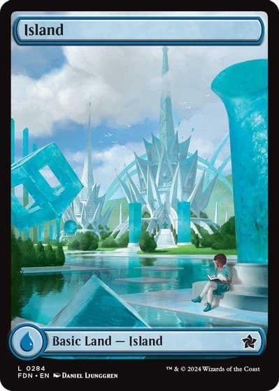 Island 0284 Foundations Magic card
