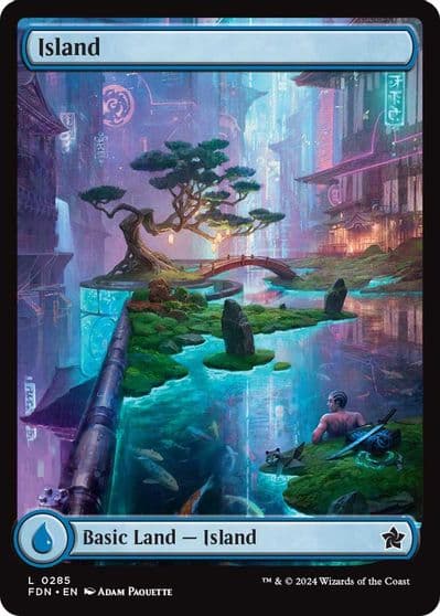 Island 0285 Foundations Magic card