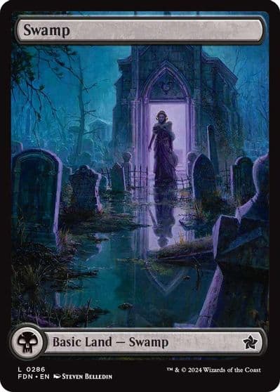 Swamp 0286 Foundations Magic card