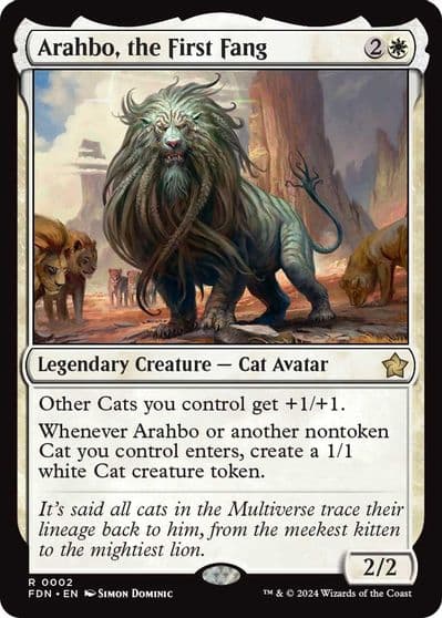 Arahbo the First Fang Foundations Magic card