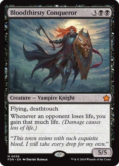 Bloodthirsty Conqueror Foundations Magic card