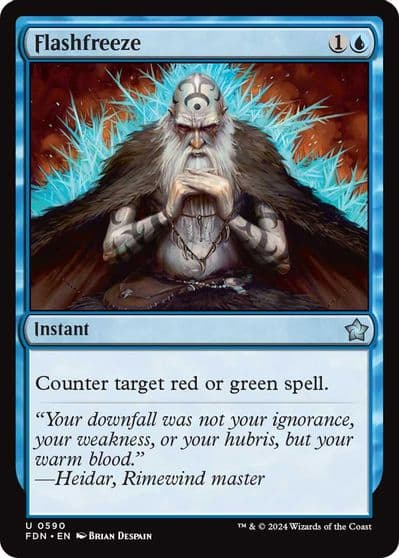 Flashfreeze Foundations Magic card