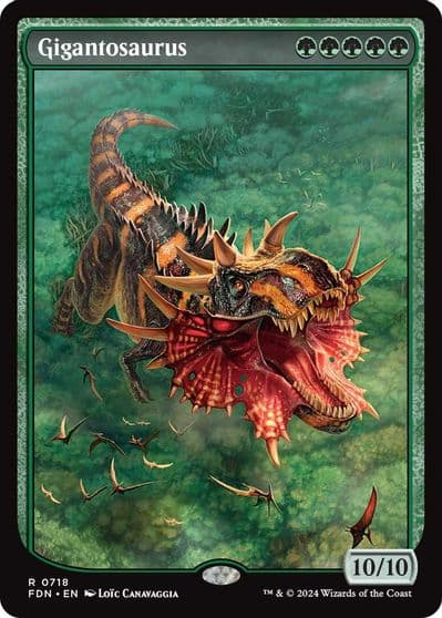 Gigantosaurus Full Art Foundations Magic card